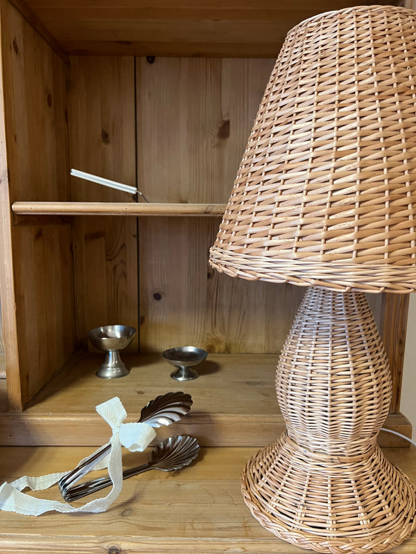 Vintage Wicker Lamp