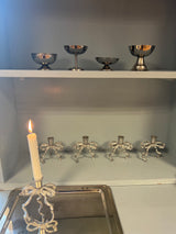 Bow Candle Holder / Silver