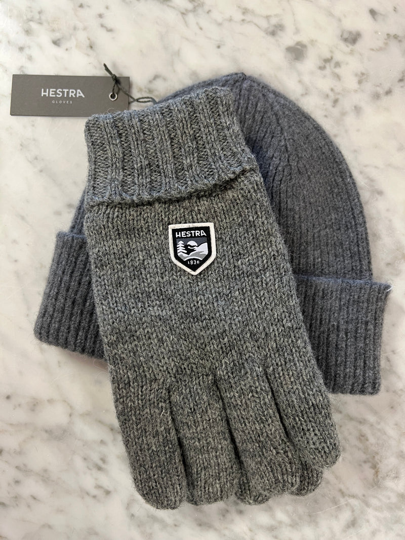 Strik handske / Basic Wool Glove - Charcoal