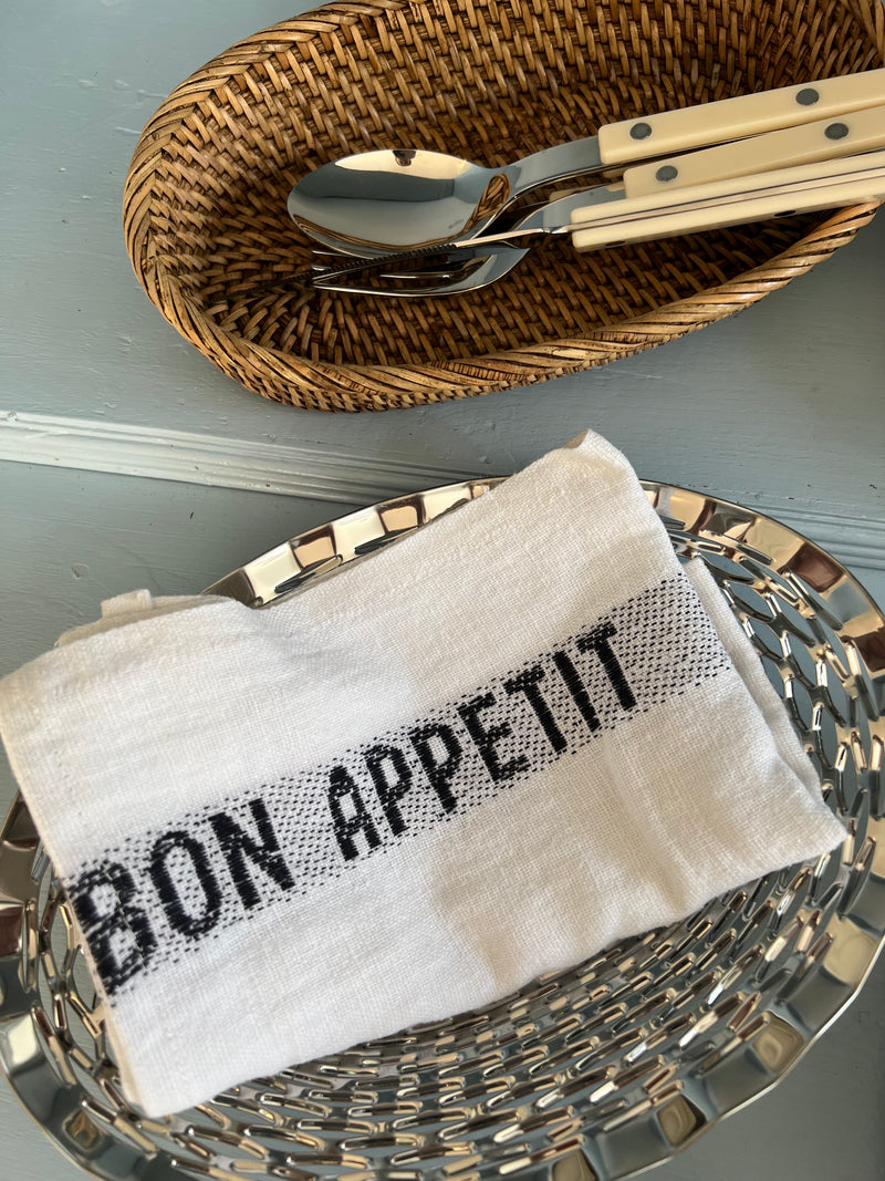 Napkin - Bon Appetit / Blanch Noir