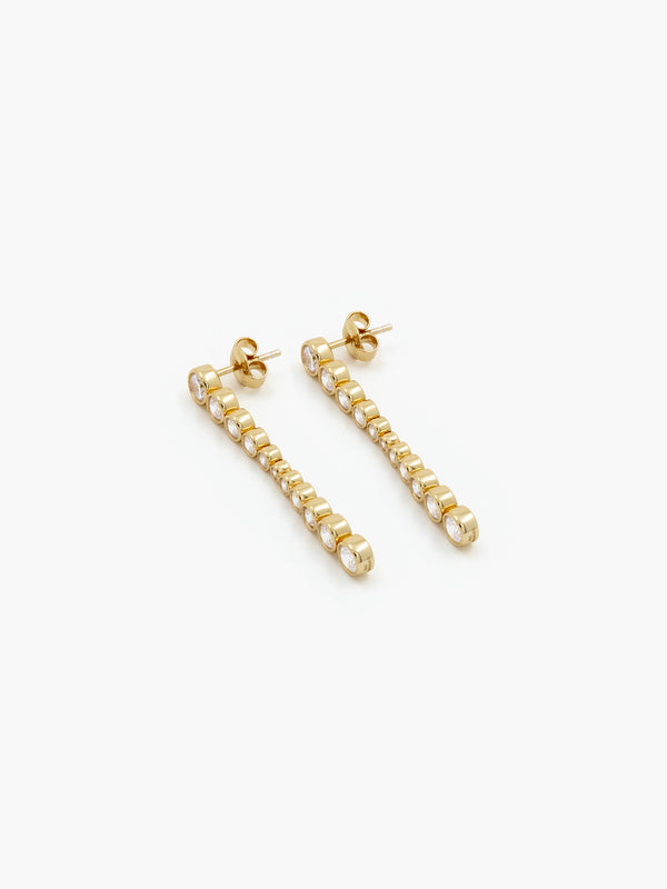 No.12099 / Gold Earrings with stones