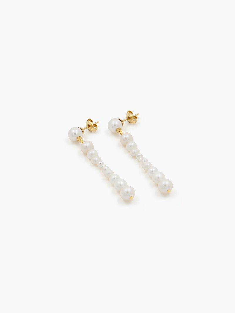 No.12103 / Long Pearl Earrings