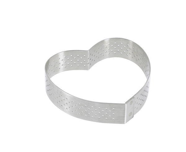 HEART - Mini Steel Tart Ring / ø 8,0 cm h 2,0 cm