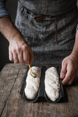 Box Homemade Bread / 2 moules, grignette, coupe pate, dough scraper