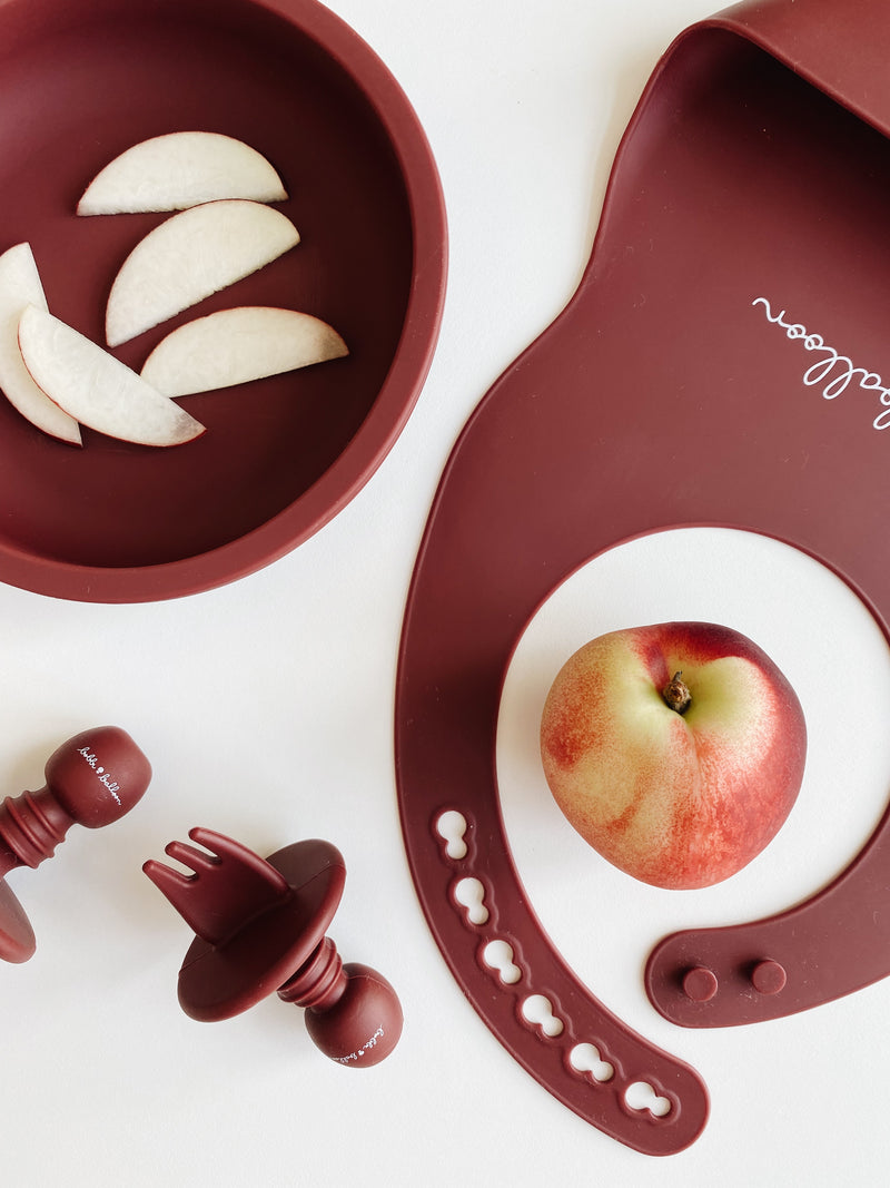 Silicone Cutlery / Merlot Red