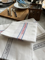 Bon Appetit Tea Towel / Blanc Rouge