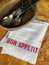 Napkin - Bon Appetit / Blanc Rouge
