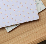 NoteBook / Creamy Grey Small Flower