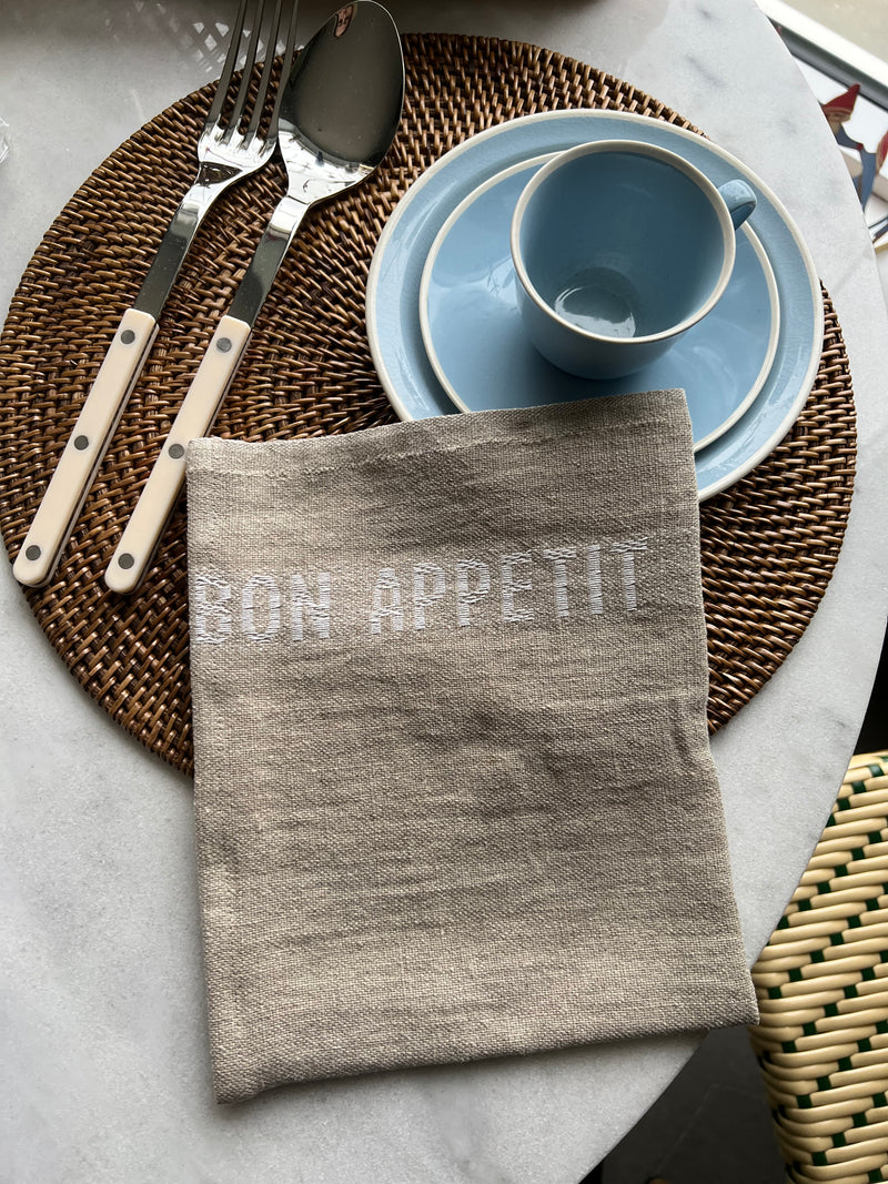 Napkin - Bon Appetit / Blanch