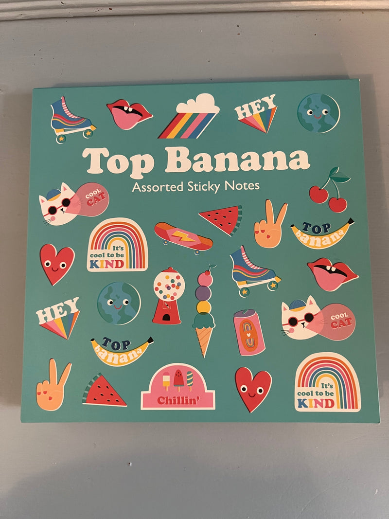 Top Banana / Sticky Notes - Hæfte med flere størrelser