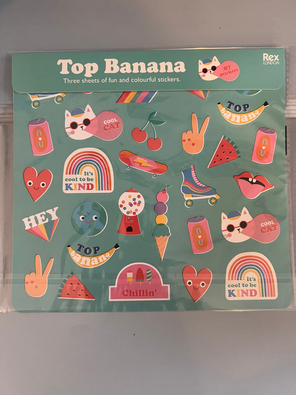 Top Banana / Klistermærker 3 ark