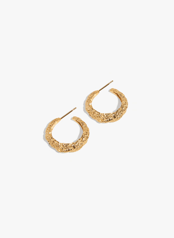 No.12012 / Structured Gold Hoops