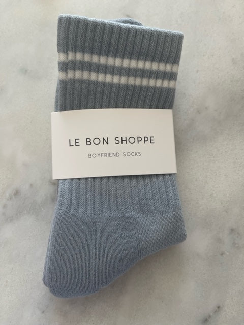 Boyfriend Socks / Blue Grey